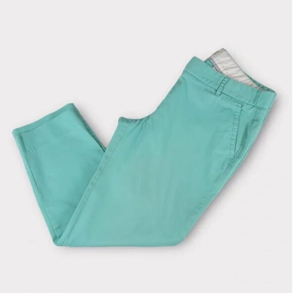 J. Crew City Fit Stretch Ankle pants Women's Size 2 Mint Green Cotton Spandex St - Picture 5 of 10